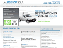 Tablet Screenshot of laurgenciasola.com.ar